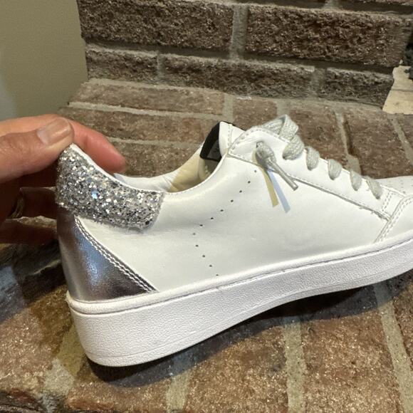 Vintage Havana Silver Glitter Star Ladies Shoes Size 8 - Picture 10 of 16